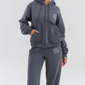Mirage Slate Zip Through Hoodie - Image 8