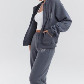 Mirage Slate Zip Through Hoodie - Image 11