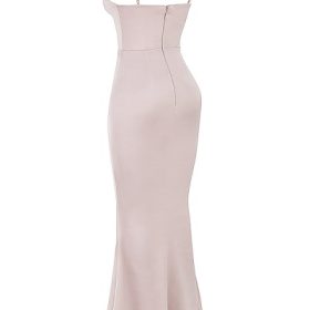 Olivette Crystal Satin Corset Maxi Dress - Image 3