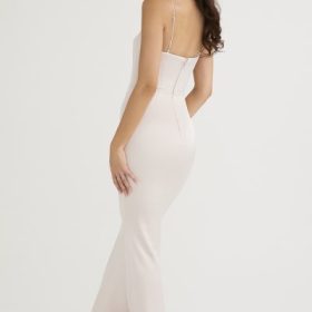 Olivette Crystal Satin Corset Maxi Dress - Image 11