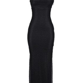 Calla Black Pearl Embellished Maxi Dress - Image 2