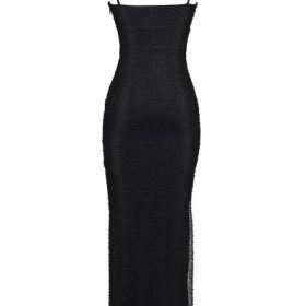 Calla Black Pearl Embellished Maxi Dress - Image 4
