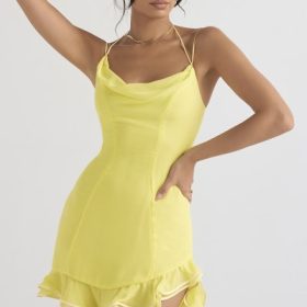 Rossella Buttercup Ruffle Mini Dress - Image 5