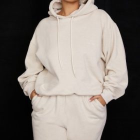Halo Oatmeal Oversized Hoodie - Image 11