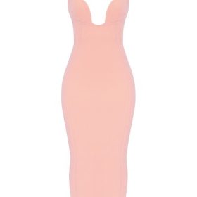 Gianina Sorbet Crepe Halter Maxi Dress - Image 2