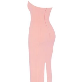 Gianina Sorbet Crepe Halter Maxi Dress - Image 3