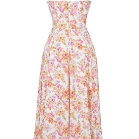 Sabrina Ivory Print Bustier Sundress - Image 4