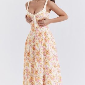 Sabrina Ivory Print Bustier Sundress - Image 13