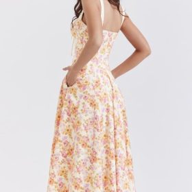 Sabrina Ivory Print Bustier Sundress - Image 14
