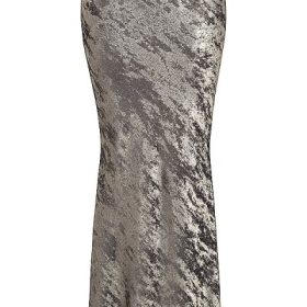 Clara Pewter Bias Cut Midi Skirt - Image 2