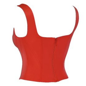 Rafa Scarlet Satin Longline Corset - Image 3