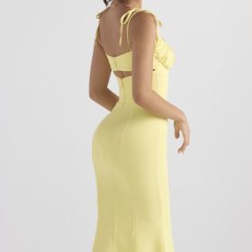 Soren Buttercup Cutout Midi Dress - Image 12