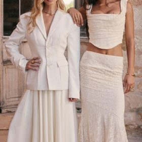 Therese Vintage Cream Lace Maxi Skirt - Image 18