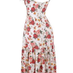 Elia Italian Rose Print Cotton Midi Sundress - Image 3