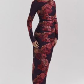 Lanetta Romantic Floral Maxi Dress - Image 9