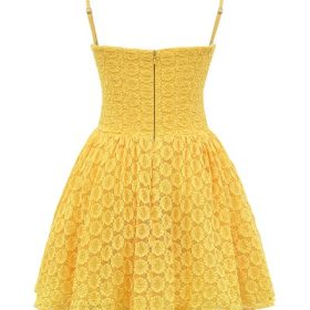 Carolina Apricot Lace Corset Mini Dress - Image 4